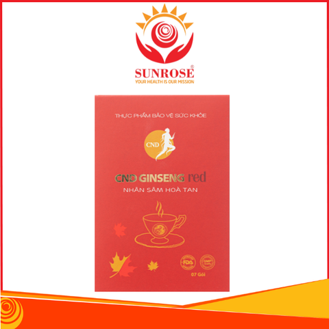  CND Ginseng Red – Nhân sâm hòa tan, hỗ trợ bổ thận, giảm mệt mỏi (Hộp 7 gói) 