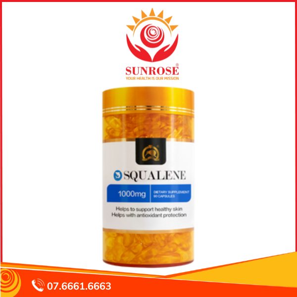  Viên uống Squalene – Hỗ trợ chống oxy hóa, tăng cường miễn dịch và làm đẹp da – Hộp  90 viên 