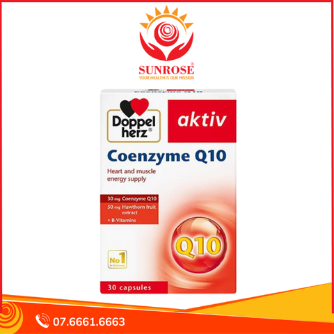  Viên uống Coenzyme Q10 – Hỗ trợ tim mạch, chống oxy hóa, tăng năng lượng tế bào – Hộp 30 viên 