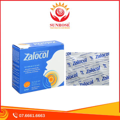  Viên ngậm thảo mộc Zalocol hỗ trợ giảm ho, giảm đờm hộp 5 vỉ x 4 viên 