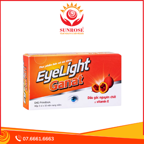  Viên uống DHG Eyelight Ganat Hỗ trợ bảo vệ mắt (Hộp 30 viên) 
