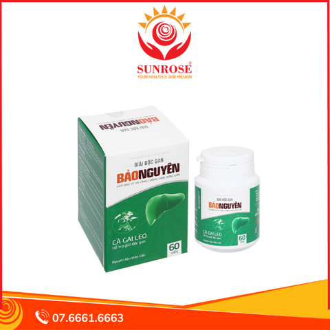  Giải Độc Gan Bảo Nguyên hỗ trợ tăng cường chức năng gan chai 60 viên 