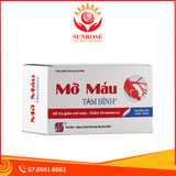 Viên uống Mỡ Máu Tâm Bình hỗ trợ giảm mỡ máu (Hộp 5 vỉ x 12 viên) 