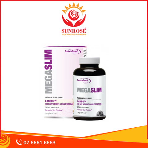  Viên uống Hotchland MegaSlim Hỗ trợ giảm cân an toàn hiệu quả (Hộp 30 viên) 