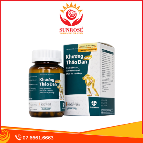  Viên uống Khương Thảo Đan Gold giảm đau và phục hồi sụn khớp (Hộp 30 viên) 