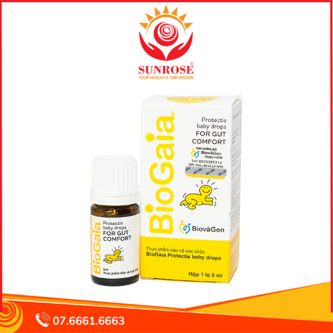  Men vi sinh BioGaia Protectis Baby Drops bổ sung lợi khuẩn cho đường tiêu hóa (5ml) 