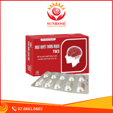  Viên uống Foripharm Hoạt Huyết Thông Mạch TW3 (Hộp 3 x vỉ 10 viên) 
