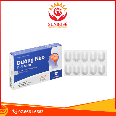  Dưỡng Não Thái Minh hỗ trợ hoạt huyết, giúp lưu thông máu não hộp 20 viên 