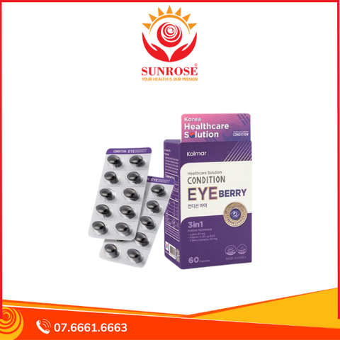  Viên Uống Kolmar Condition Eye Bổ Mắt - Sức Khỏe Cho Vùng Mắt (6 Vi X 10 Viên) 