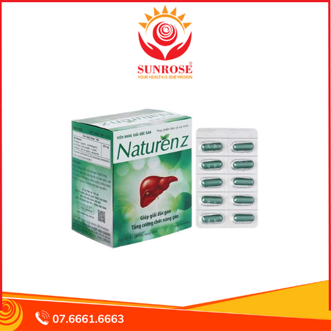  Naturen Z hỗ trợ giải độc, tăng cường chức năng gan hộp 100 viên 
