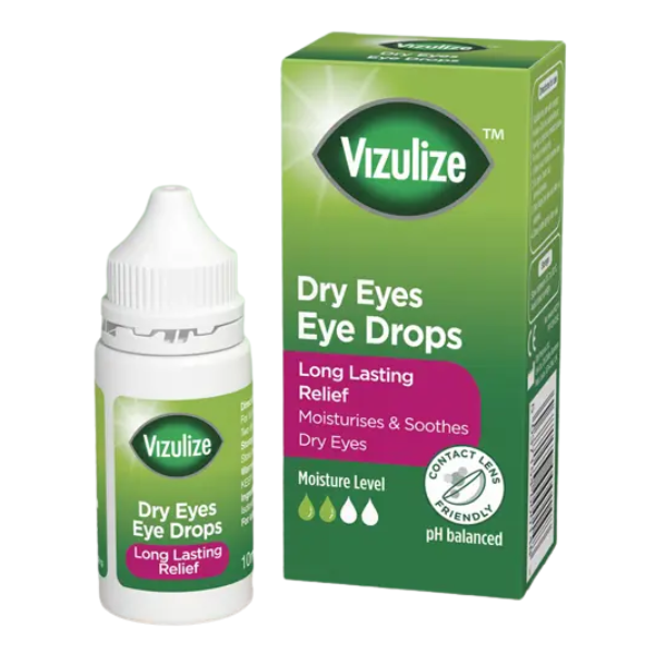  Dung dịch nhỏ mắt Vizulize Dry Eyes Eye Drops giảm khô mắt (chai 10ml) - United Kingdom 