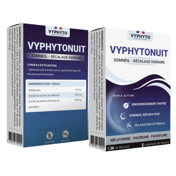  Thực phẩm bảo vệ sức khỏe VYPHYTONUIT dành cho người bị mất ngủ (Hộp 40 viên) - Pháp 