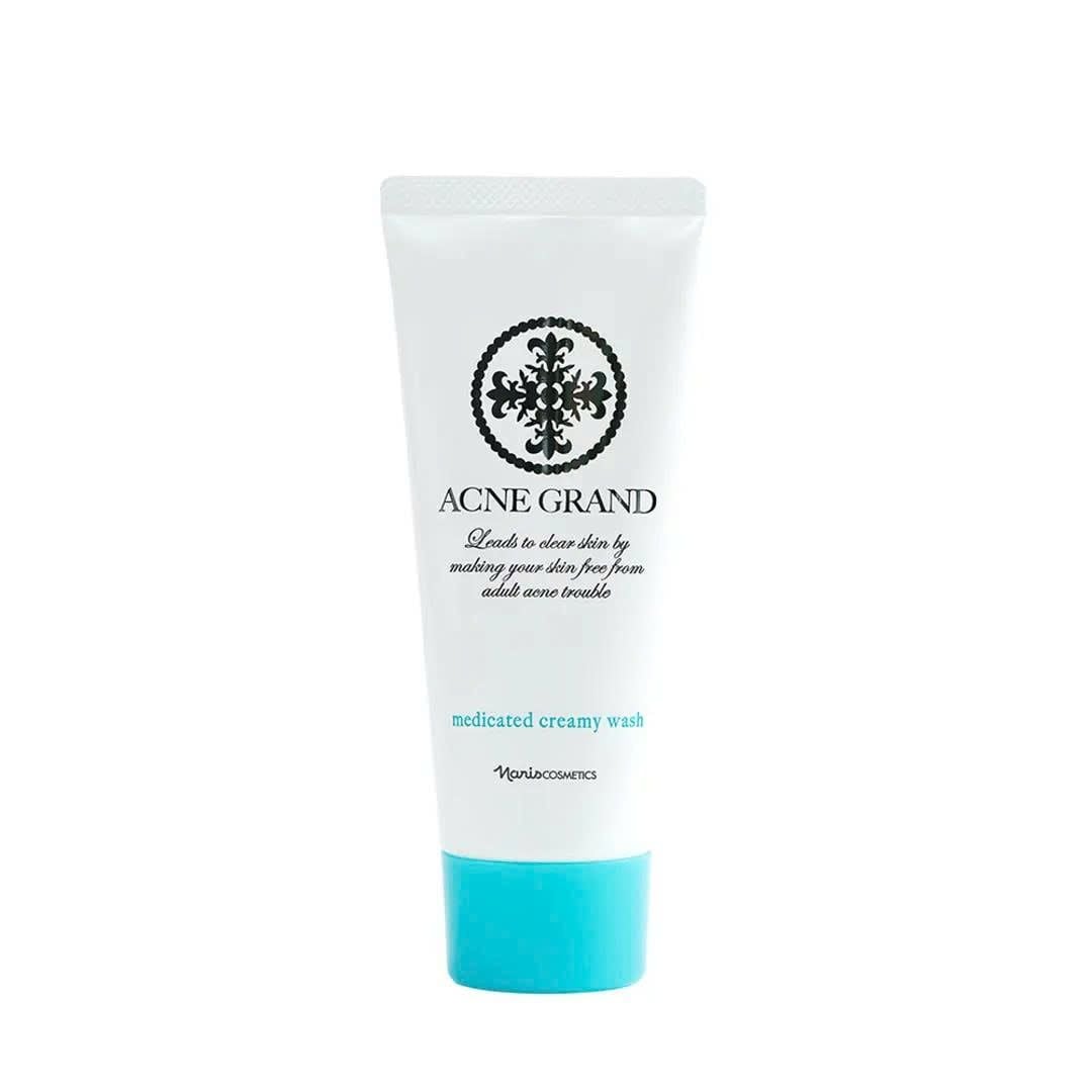  Sữa rửa mặt cho da dầu và da mụn - NARIS Acne Grand Medicated Creamy Wash 100gr 