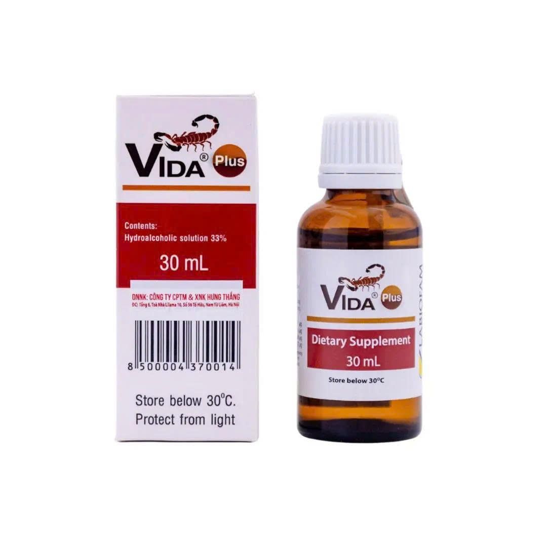  VIDA PLUS - Chiết xuất từ Nọc bọ cạp xanh Cuba (chai 30ml) 
