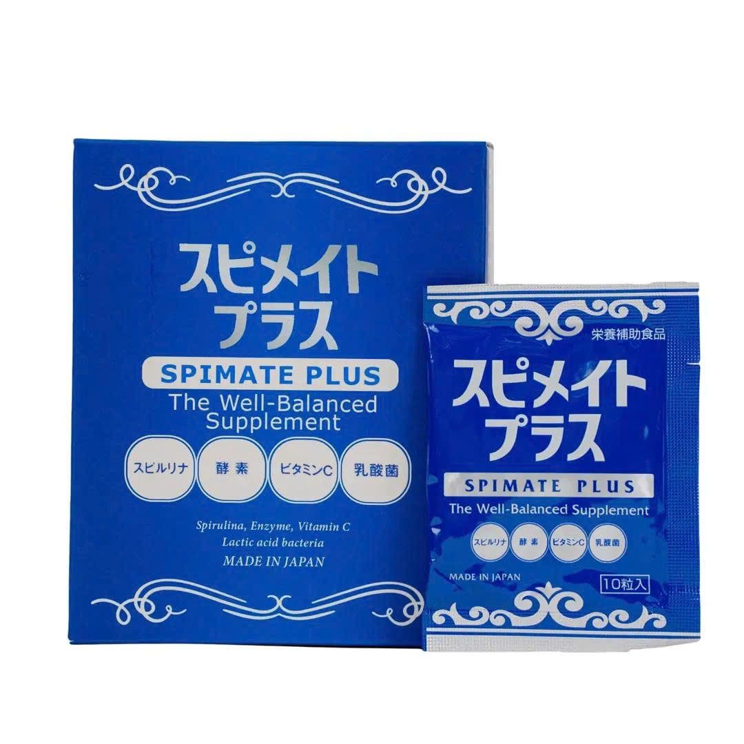  Viên Tảo Xoắn Spirulina Spimate Plus Nhật Bản 30gr 