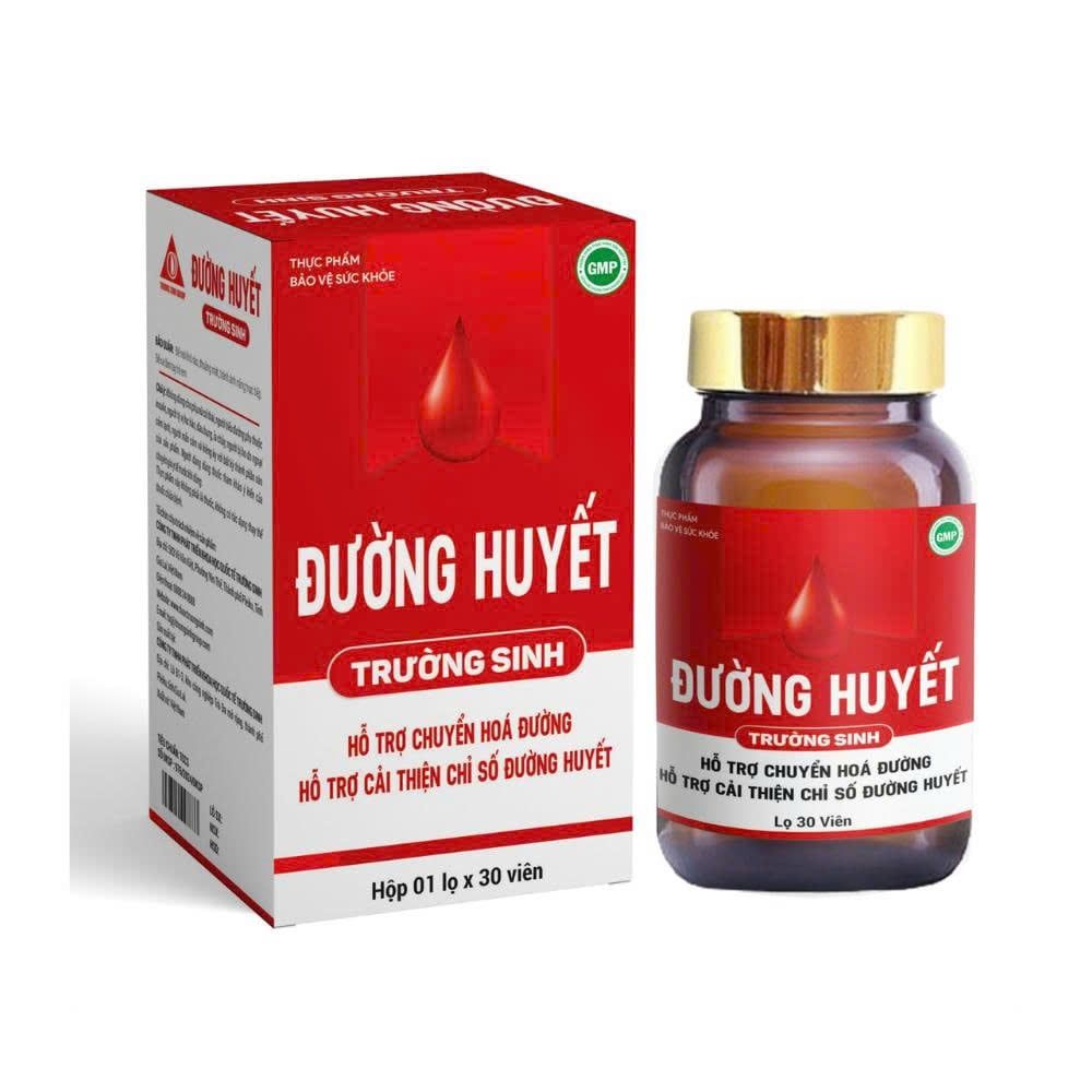  TPBVSK Đường huyết Trường Sinh Hộp 60v 
