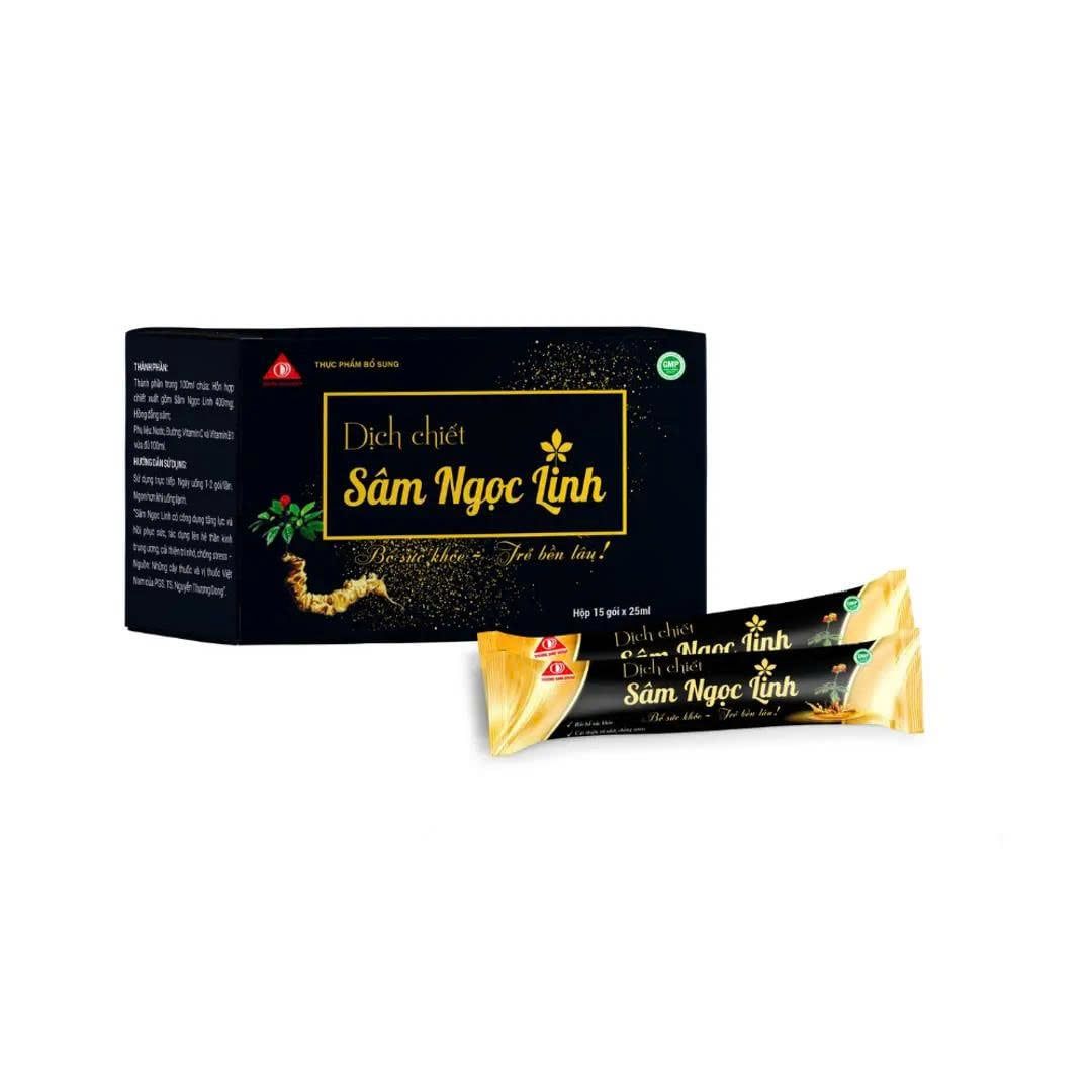  Dịch chiết Sâm Ngọc Linh hỗ trợ bồi bổ sức khỏe (15 gói/hộp) 