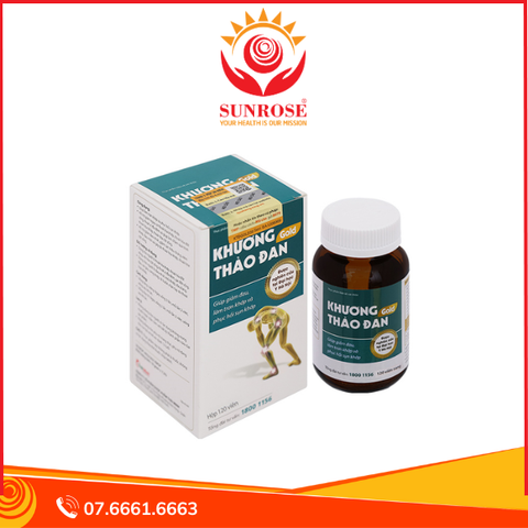  Khương Thảo Đan Gold giúp giảm triệu chứng thoái hóa khớp chai 120 viên 