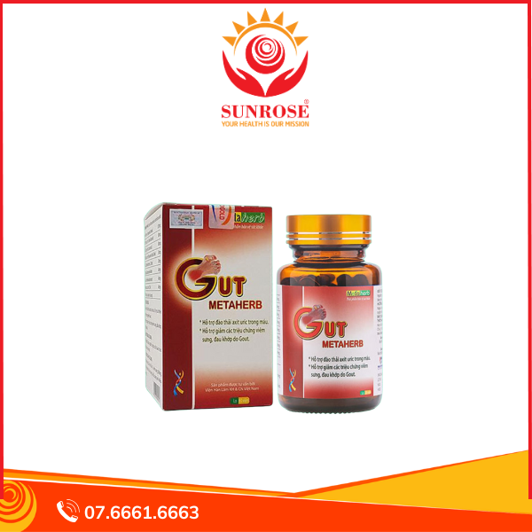 Gut Metaherb - Viên Uống Hỗ Trợ Giảm Đau Nhức Do Gout 