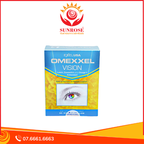  Viên uống Omexxel Visionhop Bổ mắt, hỗ trợ cải thiện thị lực (Hộp 3 vỉ x 10 viên) 
