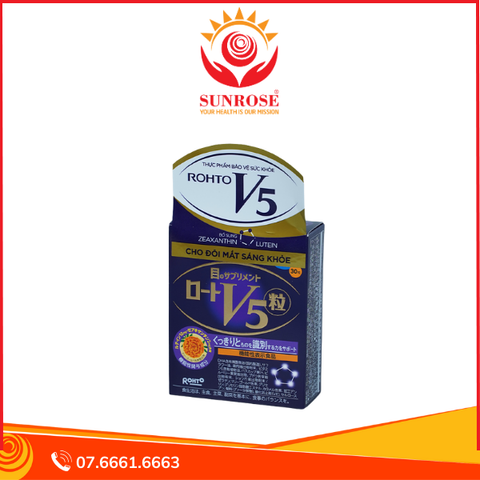  Viên uống Rohto Lutein V5 Hỗ trợ sáng mắt (Hộp 30 viên) 