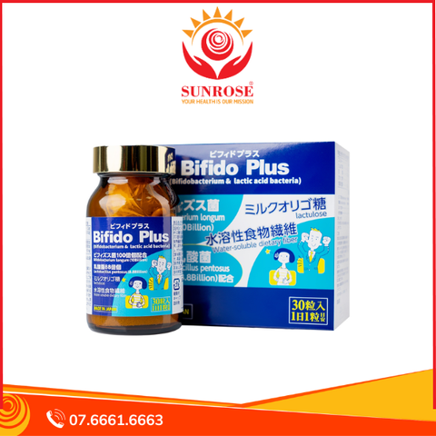  Viên uống Bifido Plus Jpanwell bổ sung các lợi khuẩn tăng cường sức khỏe đại tràng (30 viên) 