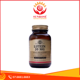  Viên uống Solgar Lutein 20mg Dưỡng mắt (Lọ 60 Viên) 