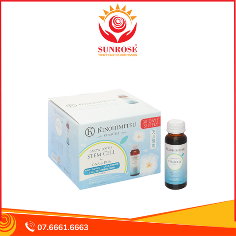  Kinohimitsu Stemcell - Nước Uống Hỗ Trợ Ngừa Lão Hóa( ( Hộp 16 chai x 50ml) 