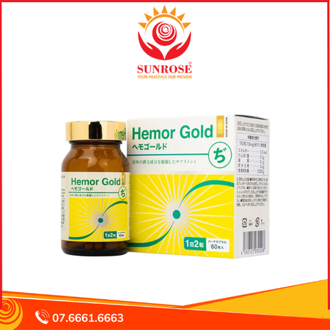  Viên nang cứng Hemor Gold Jpanwell hỗ trợ tốt cho người bị trĩ (60 viên) 