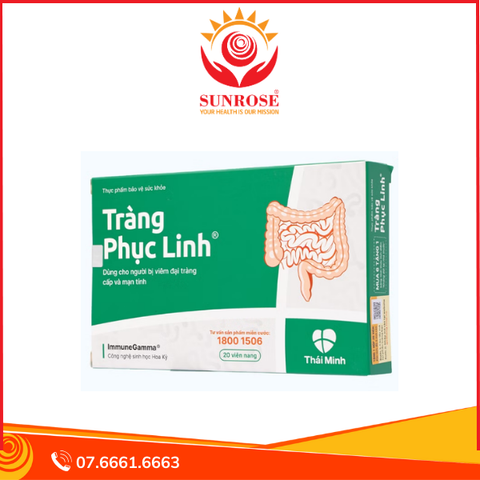  Viên uống Thái Minh Tràng Phục Linh hỗ trợ giảm viêm đại tràng cấp và mạn tính (2 vỉ x 10 viên) 