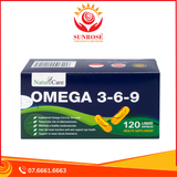  Viên nang mềm NatureCare Omega 369 bổ sung Omega, giảm nguy cơ xơ vữa động mạch (6 vỉ x 20 viên) 