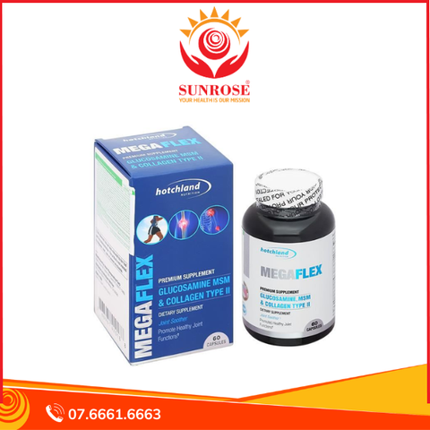  Hotchland MegaFlex giúp tăng dịch khớp, giảm đau khớp hộp 60 viên 