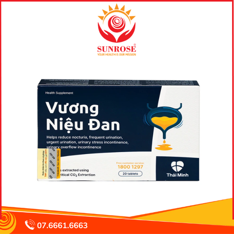  Viên nén Vương Niệu Đan Thái Minh hỗ trợ giảm tình trạng tiểu đêm, tiểu nhiều lần, tiểu gấp (20 viên) 