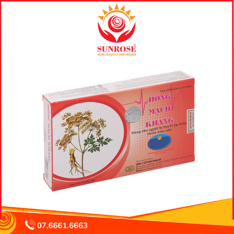  Hồng Mạch Khang hỗ trợ giảm huyết áp thấp, suy nhược cơ thể hộp 30 viên 