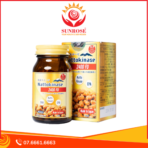  Viên uống KenKan Nattokinase 2400FU tăng cường lưu thông máu, tốt cho tim mạch (60 viên) 