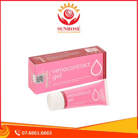  Venocontract Gel hỗ trợ trị các triệu chứng do suy giãn tĩnh mạch tuýp 75ml 