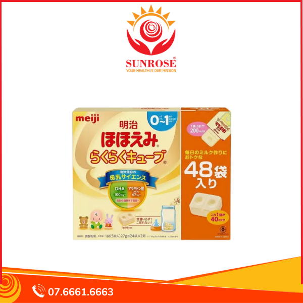  Sữa Meiji 0-1 tuổi Dạng Viên 