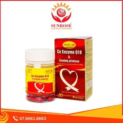  Viên uống Co Enzyme Q10 & Evening primrose Thành Công hỗ trợ chức năng tim mạch (30 viên) 