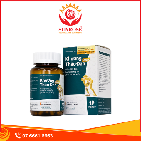  Khương Thảo Đan Gold giúp giảm triệu chứng thoái hóa khớp hộp 30 viên 