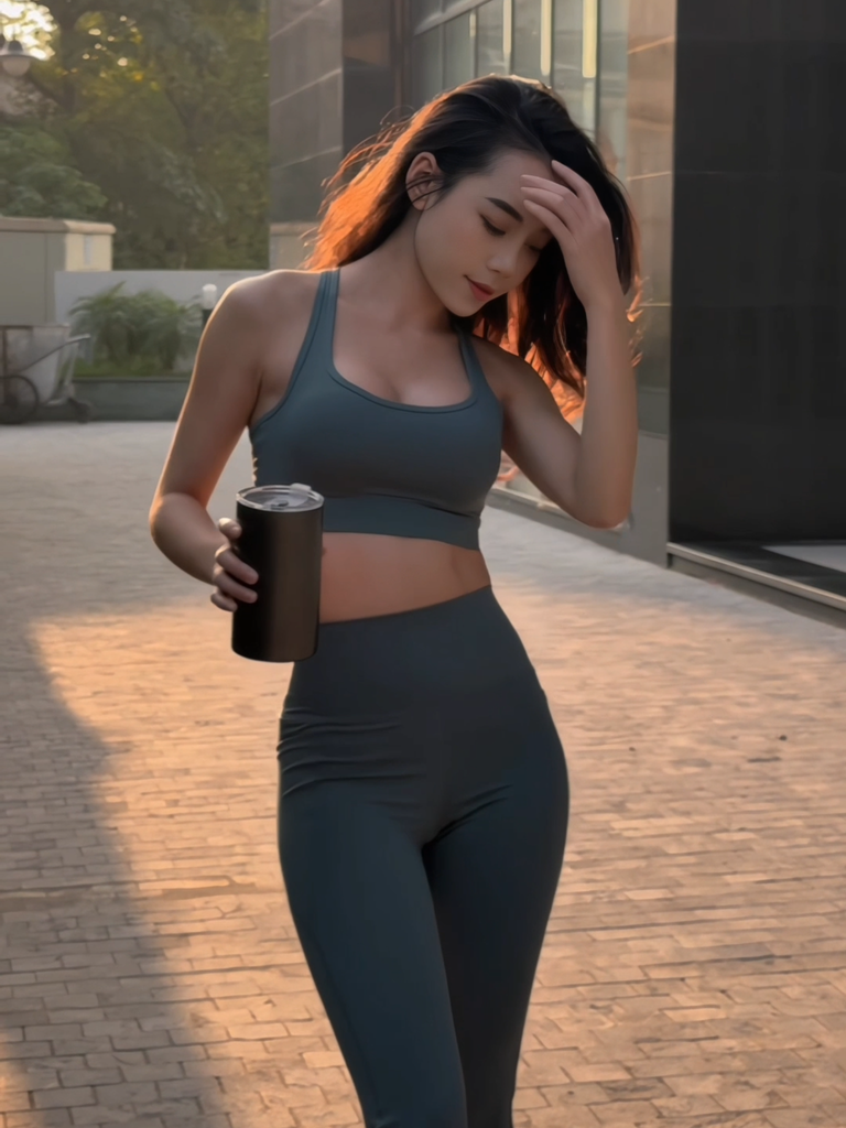 Bộ Đồ Tập Gym Yoga Nữ UNIQ Cool Peel - Áo Dây Đan & Quần Legging Ống Loe