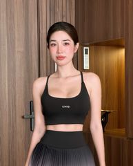 Áo Tập Gym Yoga Nữ UNIQ Cool Peel Hai Dây Lưng Đan Chéo