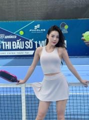 Set Váy Pickleball Nữ UNIQ – Áo Thể Thao & Chân Váy Xếp Ly Phía Sau