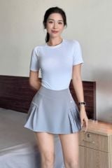 Set Váy Pickleball Nữ UNIQ Cool Peel - Áo Thun & Chân Váy Xếp Ly