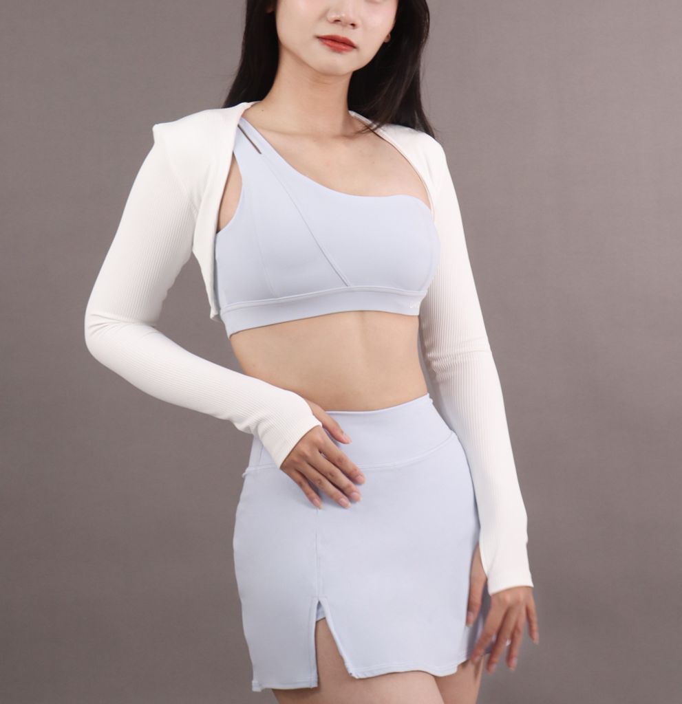 Áo Khoác UNIQ Nửa Lưng Thể Thao Nữ Thoáng Khí Tay Dài Xỏ Ngón