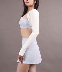 Áo Khoác UNIQ Nửa Lưng Thể Thao Nữ Thoáng Khí Tay Dài Xỏ Ngón