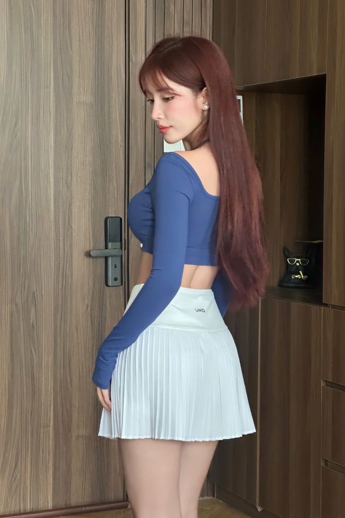 Chân Váy Pickleball Nữ UNIQ Xếp Ly Dáng Chữ A Tôn Dáng