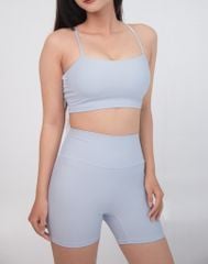 Bộ Đồ Tập Gym Yoga Nữ UNIQ Cool Peel - Áo Hai Dây Lưng Chữ X & Legging Đùi