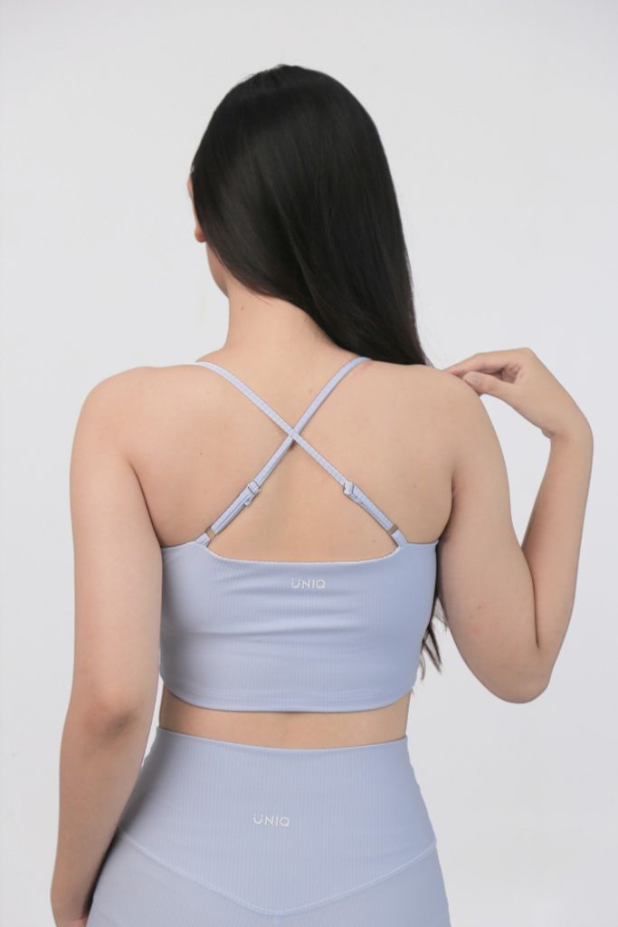 Bộ Đồ Tập Gym Yoga Nữ UNIQ Cool Peel - Áo Hai Dây Lưng Chữ X & Legging Đùi