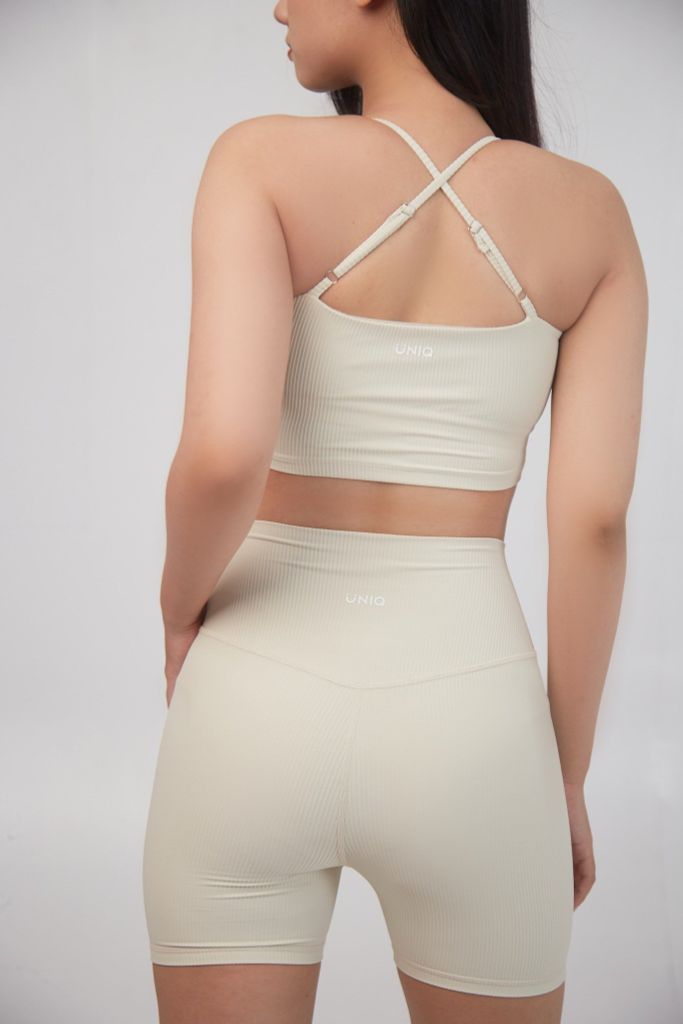 Bộ Đồ Tập Gym Yoga Nữ UNIQ Cool Peel - Áo Hai Dây Lưng Chữ X & Legging Đùi