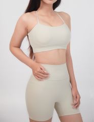Bộ Đồ Tập Gym Yoga Nữ UNIQ Cool Peel - Áo Hai Dây Lưng Chữ X & Legging Đùi